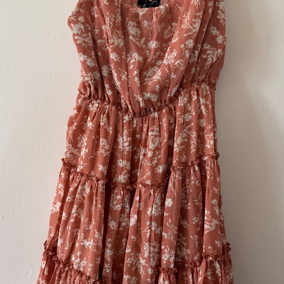 Floral Pink Mini Dress - Picture 2 of 2